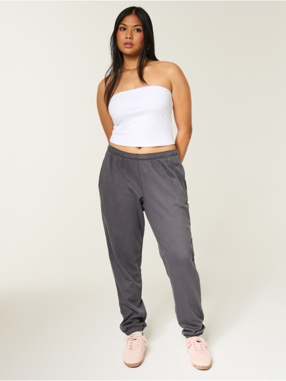 Hollister Women’s Charcoal Gray Jogger Pants